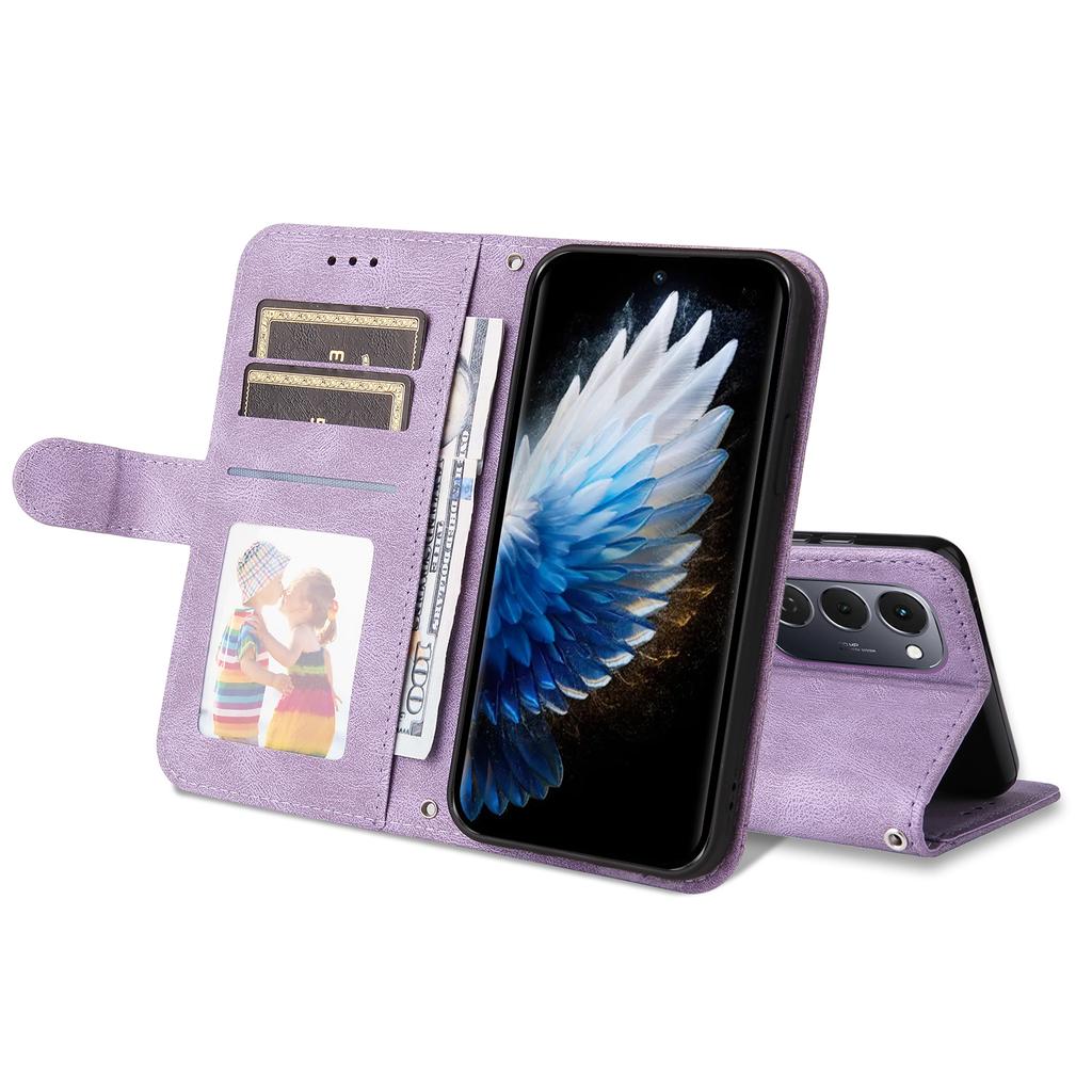 For TECNO Spark 40 Pro+ 4G Leather Wallet Cases Skin Touch Phone Cover Stand with Strap