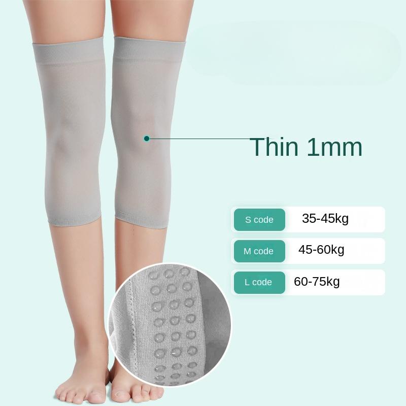 

Наколінники для жінок. Літні. Тонкі. Кімната. Кондиціонер. Чохол для колінного суглоба. Трикотаж. Високоеластичний тілесного кольору. Теплий силіконовий суглоб. M