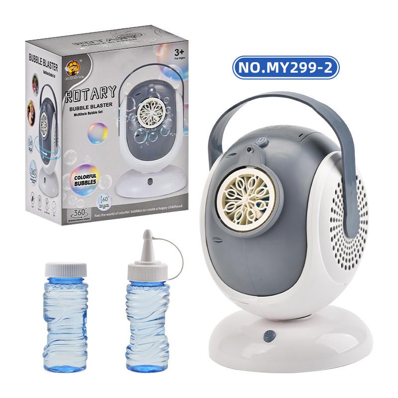 Automatic Bubble Machine With Lights And Rotating Handheld Case For Weddings And Parties