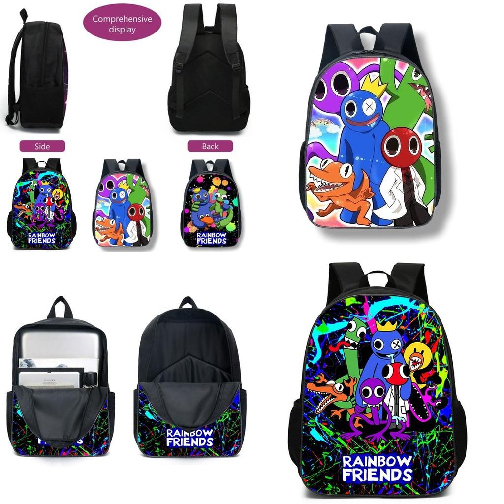 Colorful Roblox Rainbow Friends School Backpack With Breathable Nylon Material