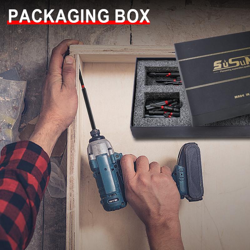 39pcs Screwdriver Bit Set PH2 1/4 Inch Hex Impact Bit Set Non-Slip Screw Driver Hand Tools Magnetic Batch Head Impact Driver Bit