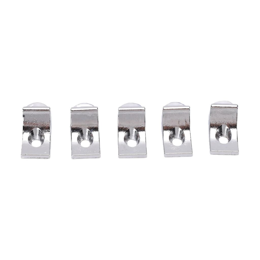 10pcs 12g Glass Shelf Brackets Zinc Alloy Shelf Support Pegs Glass Panel Board Holder Cabinet Furniture Fixing Bracket