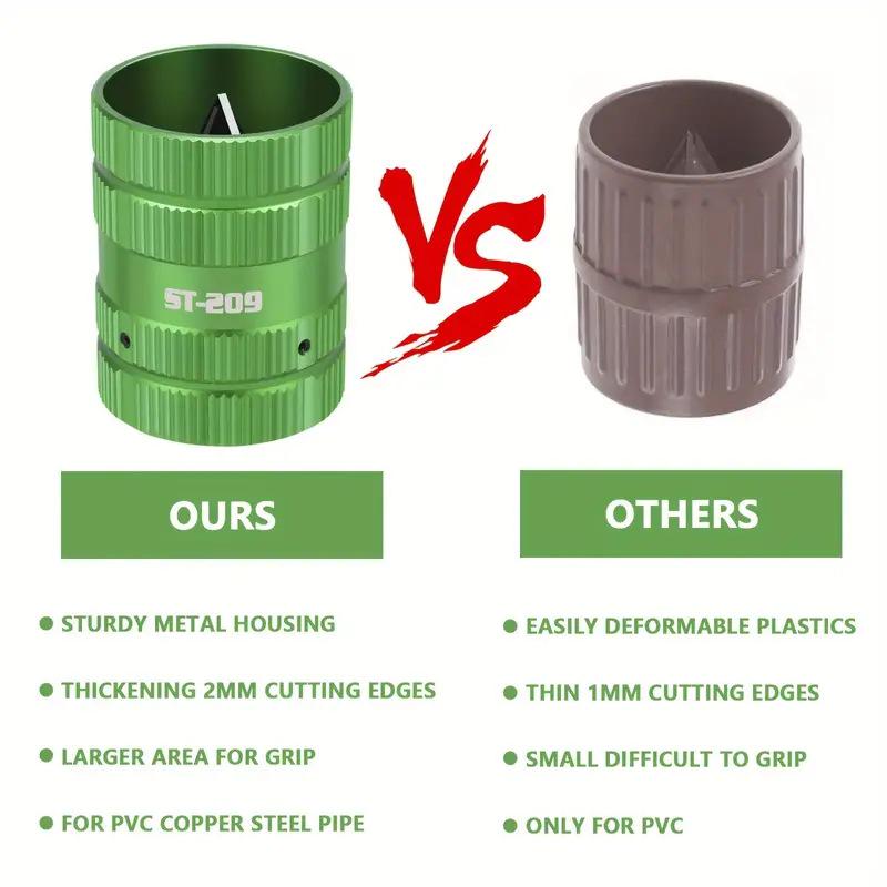 Copper Tube Burr Chamfering Tool ST-209: Internal/External Deburring and Air Conditioning Tube Scraper