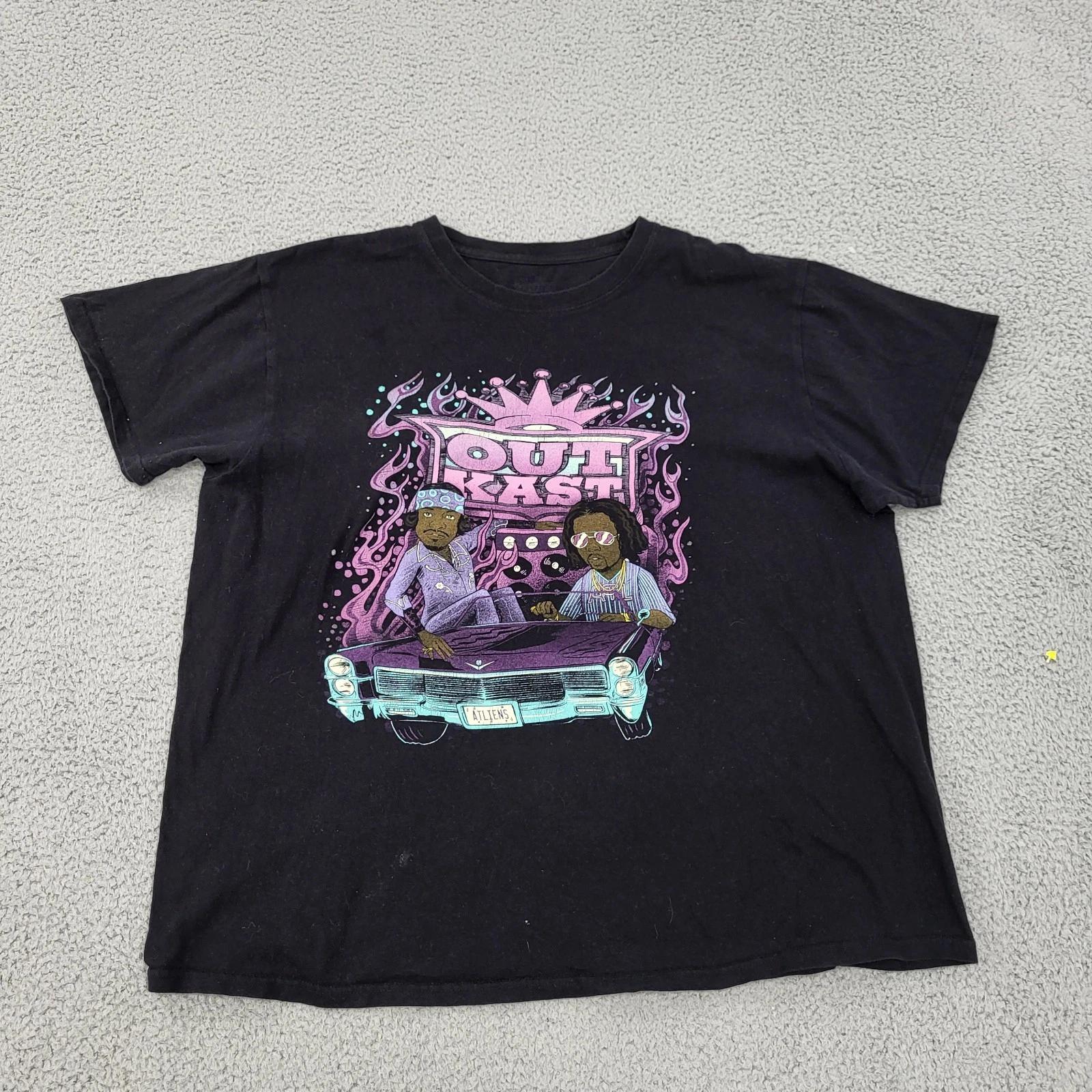 OutKast Shirt Mens 2XL XXL Black ATLiens Rap Hip-Hop Graphic S