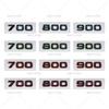 Suitable for Mercedes Benz Modified Babos Logo 700 800 900 Rocket Version Carbon Fiber Labeling Car Sticker Emblem