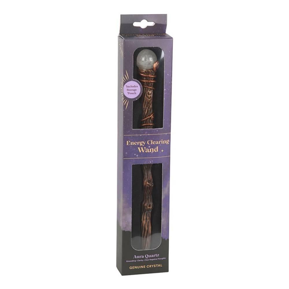 Something Different Energy Clearing Aura Quartz Crystal Wand