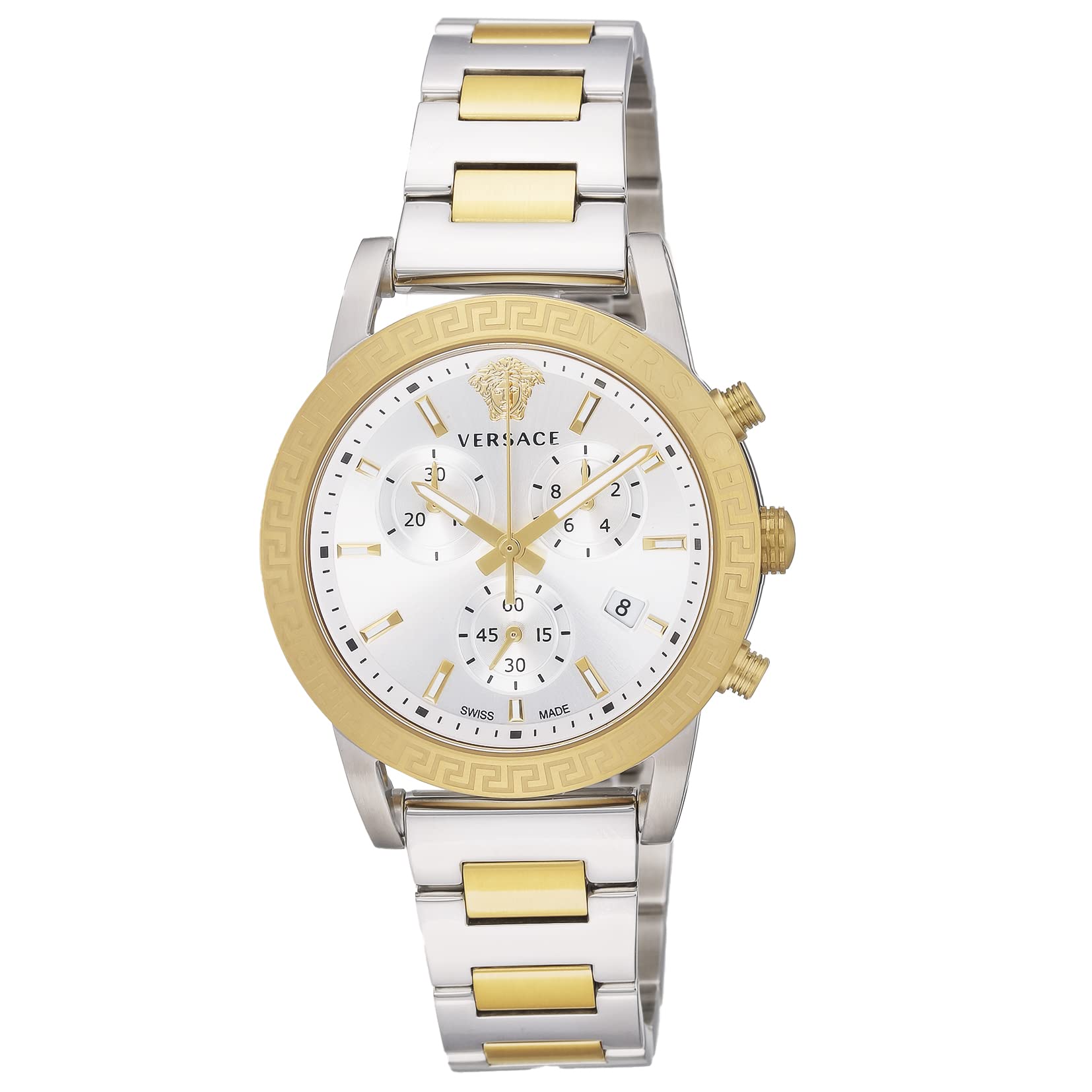 

Watch SPORT TECH White Dial Stainless Steel Sapphire Glass Quartz 40MM Swiss Watch VEKB00622 Gold [Versace] Women s [Item]