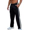 Summer side striped sweatpants loose straight breathable large size casual sports cross-border trousers
