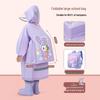 Kinder Verdickter EVA Regenmantel Poncho Overall - Sturmfest Ganzkörper Schultaschen-Kompatibel Schülerausrüstung