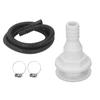 3 4 Inch Bilge Pump Installation Kit Leakproof 6.7ft Hose for Bilge Pumps with 3 4 Inch Outlet Black