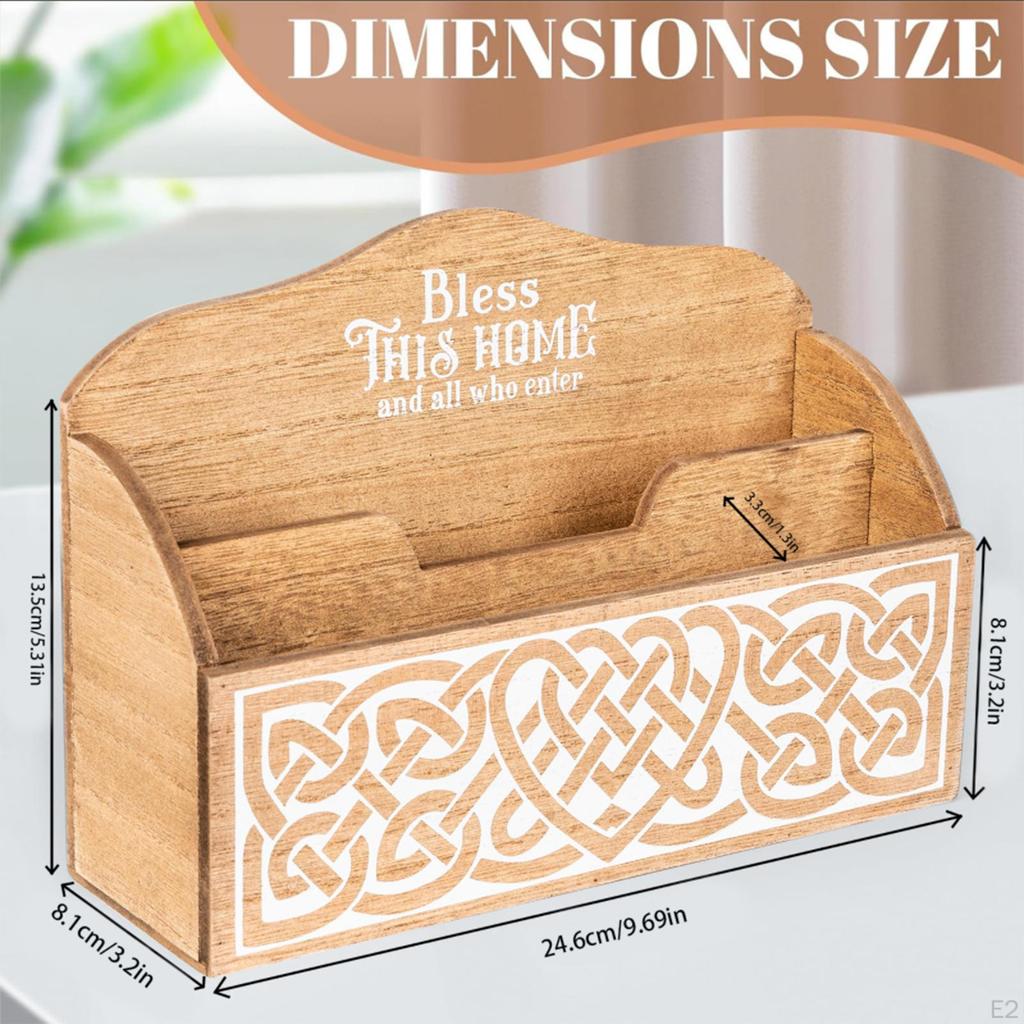 Schreibtisch Dokumentenaufbewahrung Organizer Holz Briefablage Regal Mode Rustikal Stilvoll Aktenhalter