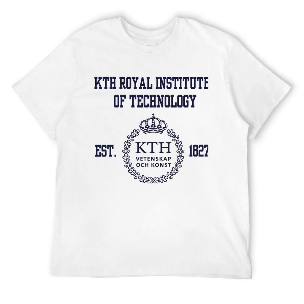 KTH Royal Institute of Technology T-Shirt Blanks Baggy Shirts T Shirt Men Cotton