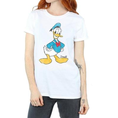 Womens/Ladies Classic Donald Duck Cotton Boyfriend T-Shirt