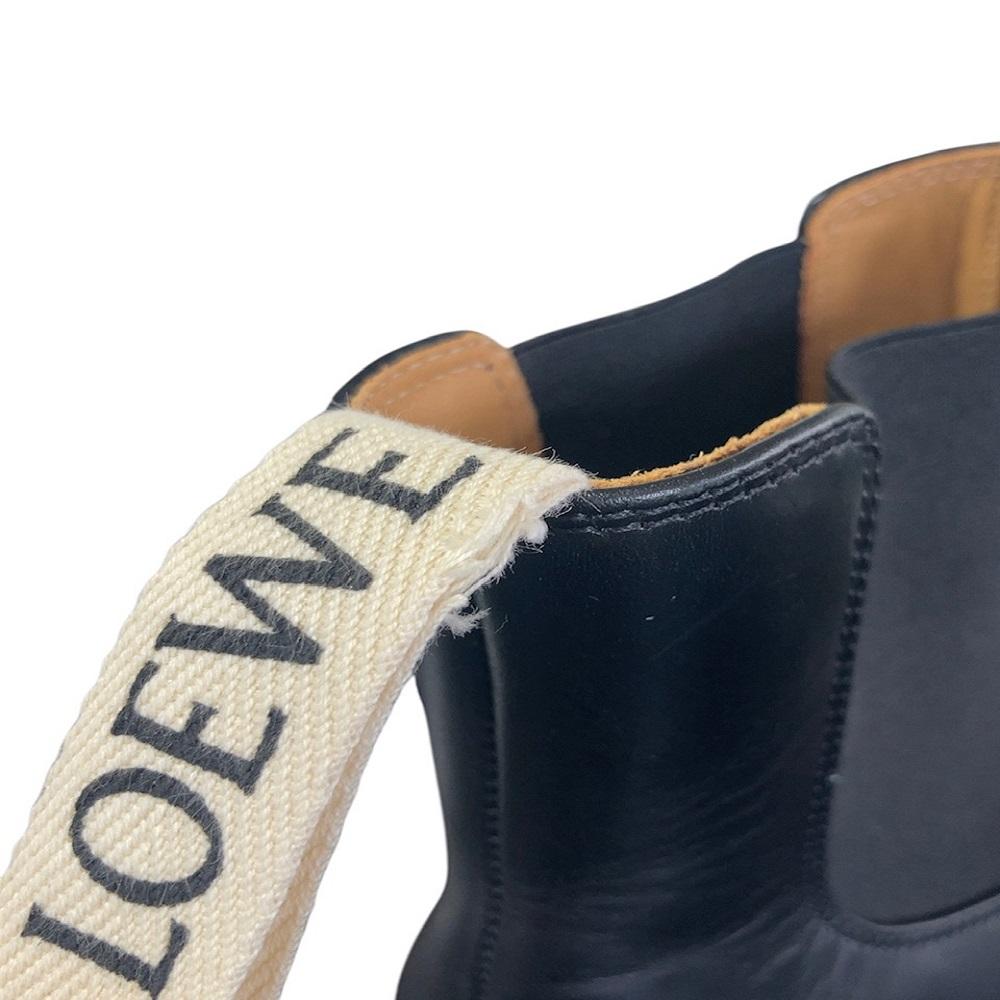 Used 12695 Chelsea Ankle Boots, L815S05X12, 7900, Size 37, Short Side Gore Calfskin, White Two-Tone, 9.4" Logo, Black,