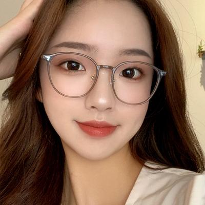 Blue Light Blocking Glasses Women Men Round Metal Luxury Eyewear At Home Commute Female Male Protection Optical Glasses