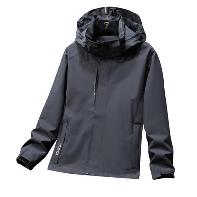 Outdoor Hiking Jacket Storm Jackets for Couples Windproof Waterproof Hooded Travel Jacket for Men and Women