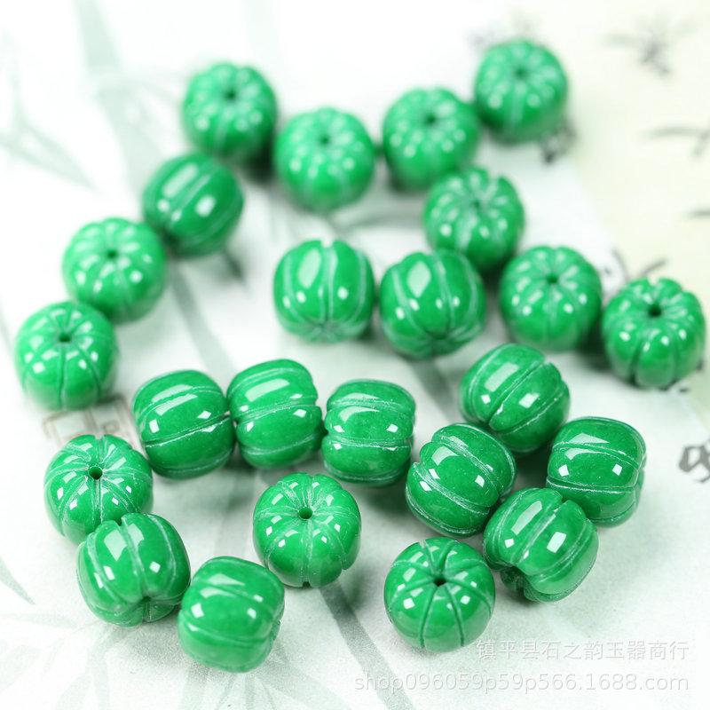 Jade Barrel Beads Ruyi Bracelet & Necklace DIY Accessories Wenwan Buddhist Beads