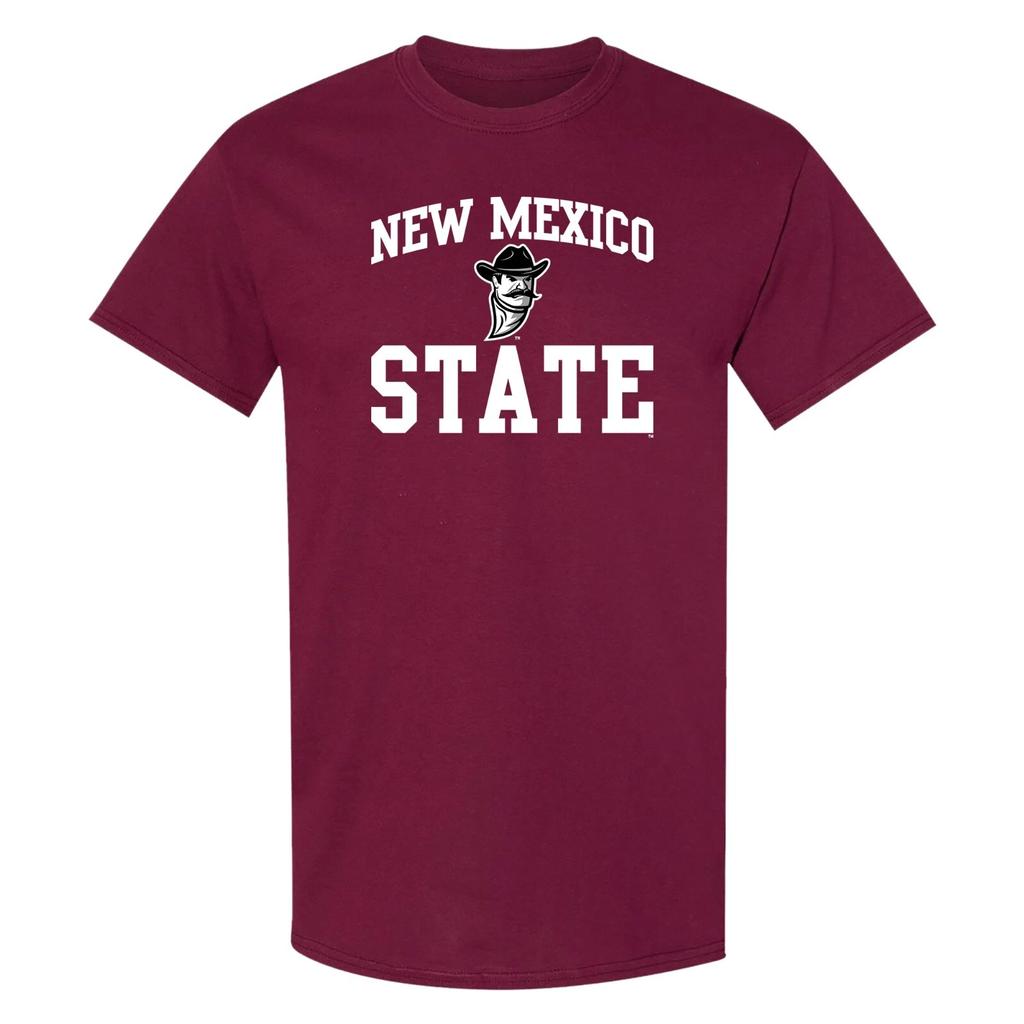 New Mexico State Aggies Arch Logo T-Shirt - Maroon