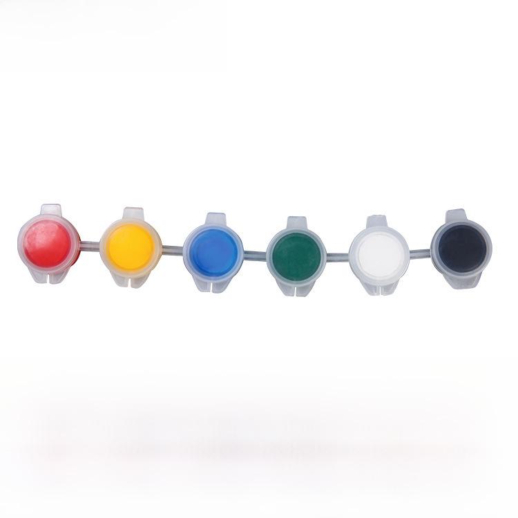 

Набор акриловых красок для детей из 12 цветов - набор для творчества и творчества для школьников с полосками краски для гипсовых кукол