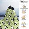 1pc Panda Pattern Blanket, Lightweight Flannel Blanket for Sofa, Bed, Travel, Camping, Living Room, Office,019