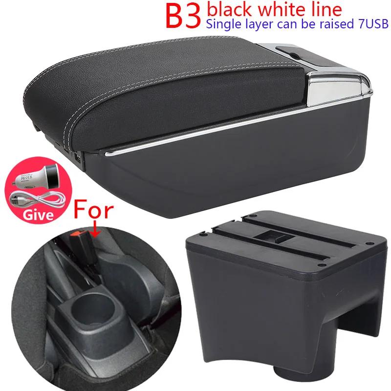 Für Volkswagen POLO Armlehne, für VW POLO Mk5 6R Vento, Autoarmlehnenbox 2012-2018, Aufbewahrungsbox, Autozubehör, einfache Installation