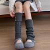 1Pair Leg Warmers for Girls Women Winter Harajuku Leg Warmers Maillard Color Knitted Long Leg Warmer Goth Lolita Button Decro