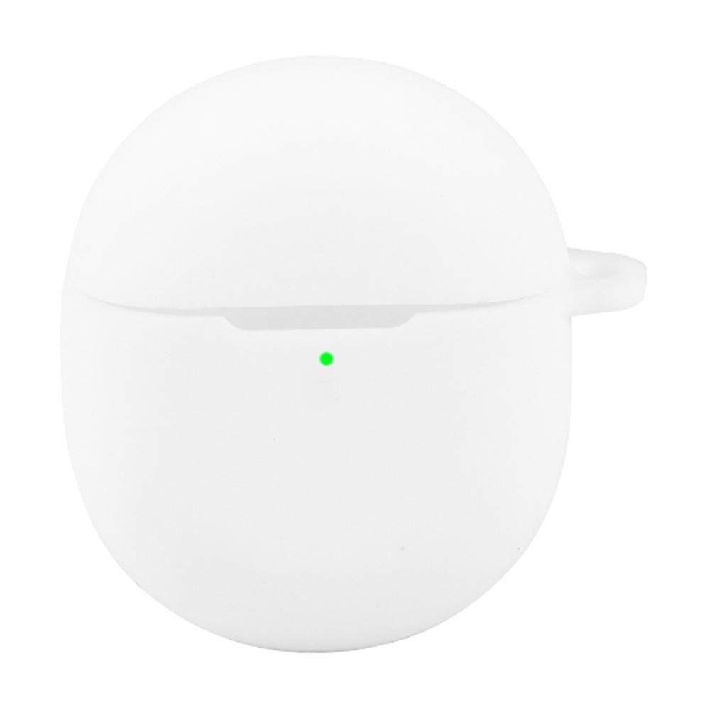 For Google Pixel Buds 2a Silicone Case Wireless Earbuds Protective Cover with Anti-Lost Buckle