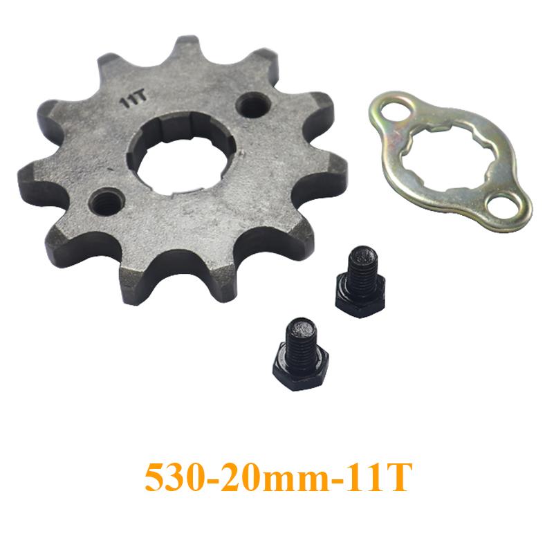 Motorcycle Front Drive Gear Engine Sprocket 530 10T 12T 13T 14T 15T 16T 17T 18T for Dirt Pit Bike ATV Quad Spare Parts GO Kart