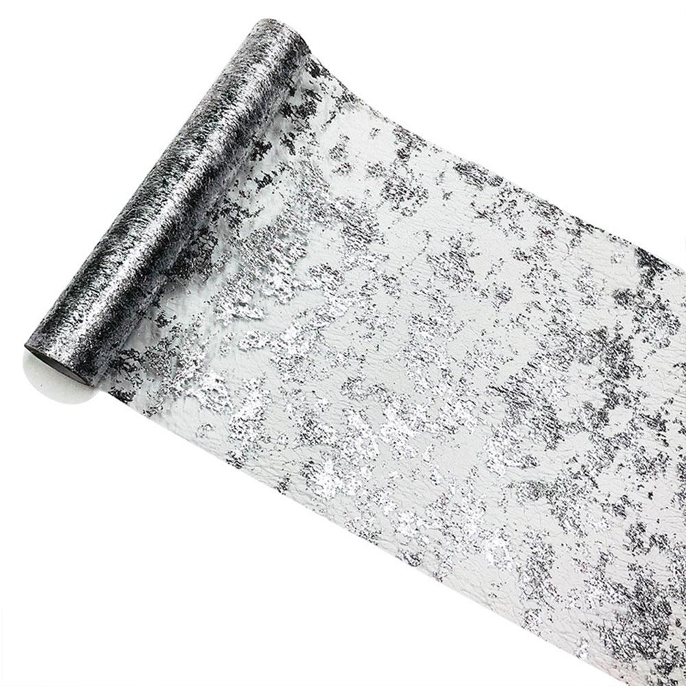 11 In Wide Sequin Glitter Table Runner Metallic Mesh Gold Fabric for Table Decor Christmas Wedding Birthday Supplies Decorations