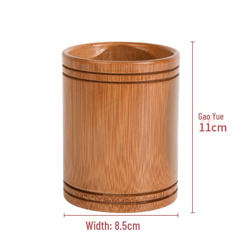 

Bamboo Carving Pen Holder: Multifunctional Storage for Students and Office, Calligraphy Brush Organizer, Inspirational Decorative Ornament
