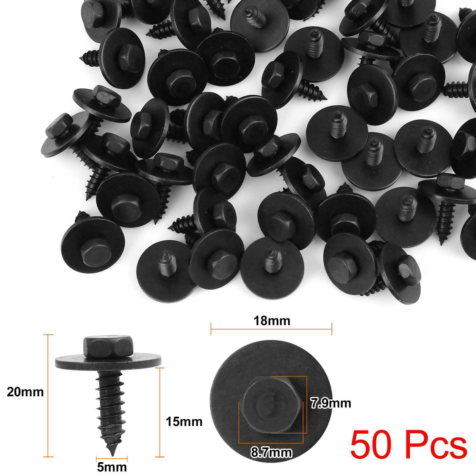

50Pcs Screw Bolt Retainers Bolt Stud Retainer Fender Liner Under Cover Screw For BMW 07147129160 Bottom Cover Screws China Mainland