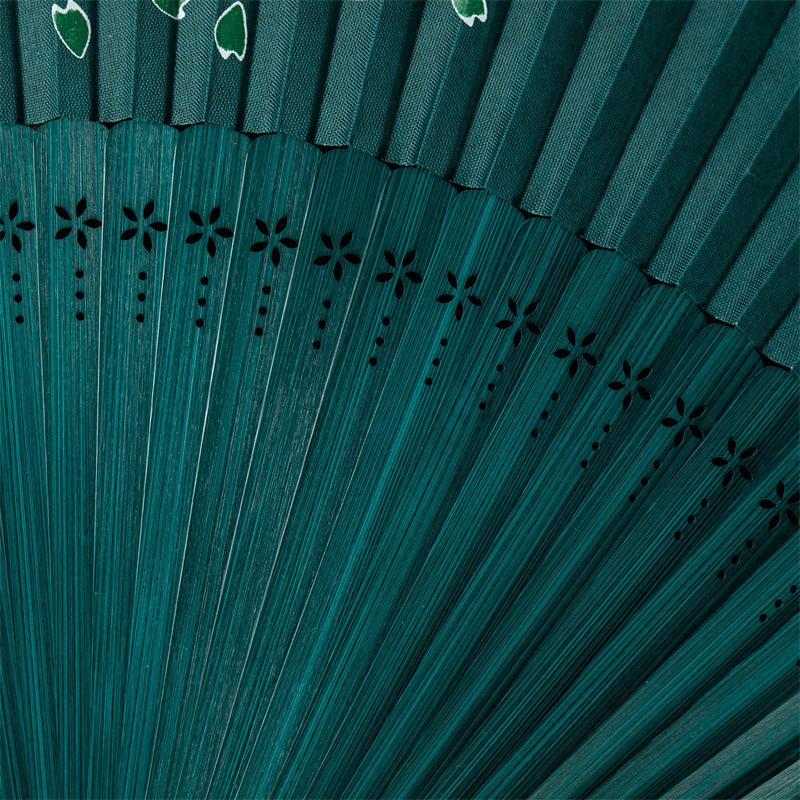 Ancient Style Folding Fan Bamboo Folding Fan Retro Chinese Style Hanfu Qipao Dance Runway Fan