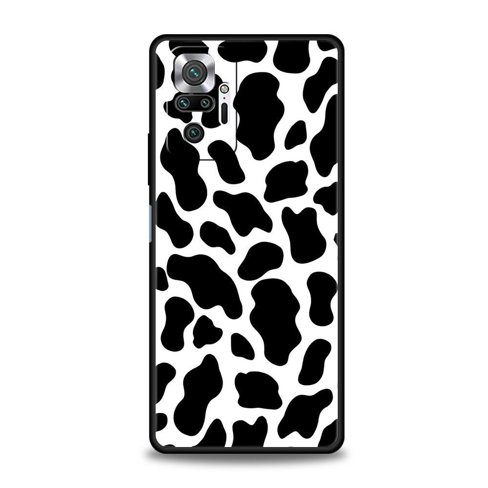 Cow Zebra Pattern Phone Case For Xiaomi Redmi Note 12 5G 11 10 Pro Plus 9S 9 8 7 9T 8T 10C 9C 9A 5G K50 Gaming Silicone Cover