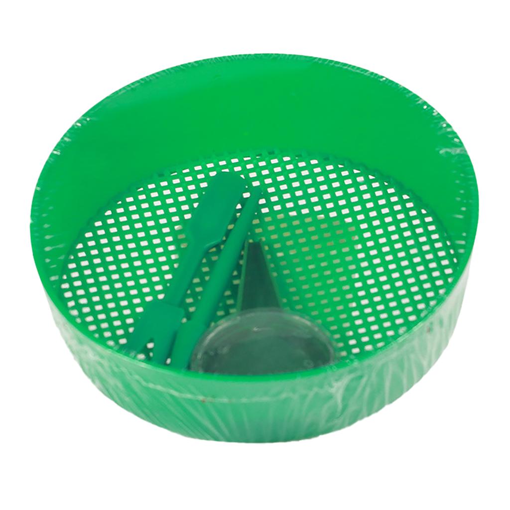 Plastic Garden Soil Sieve Lightweight Plastic Gardening Rock Compost Sifter for Sand Rocks Dirt Comp