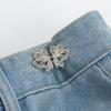 1/2Pcs Cute Four Leaf Clover Buckle Adjuster Waist Tightener Adjustable Waist Buckle Detachable Seamless Button For Pants Skirts