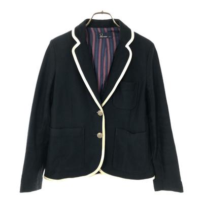 Made In Japan Tailored Jacket S Black Back Stripe Women Used