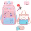 Cute School Backpack Set for Girls Elementary Middle School Student Book Bag