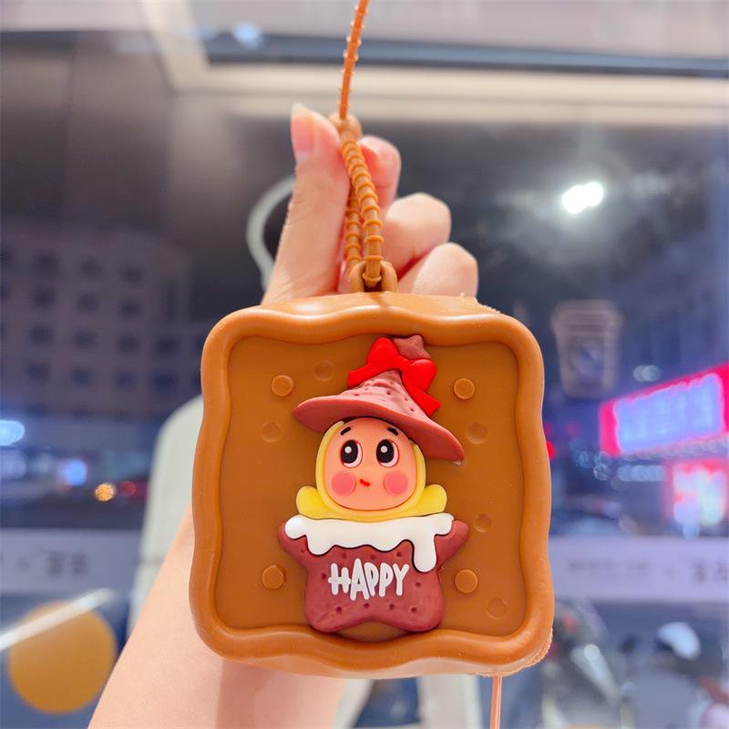 Cartoon Change Bag Keychain Cute Silicone Change Bag Mini Bag Children's Wallet Doll Machine Toy Gift