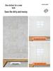 Waterproof Marble Tile-Look Wall Stickers for Living Room/Bathroom Renovation
