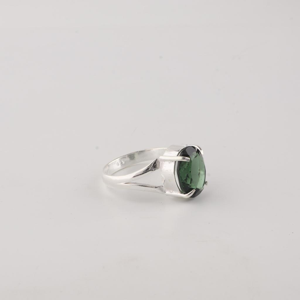 Green Tourmaline Gemstone 925 Sterling Silver Women Jewelry Handmade Pretty Ring For Anniversary Gift RR-75-14