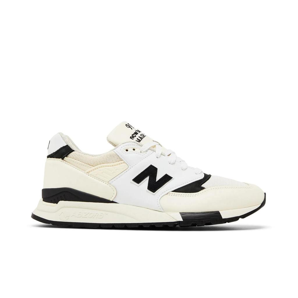 New Balance 998 Made in USA 'White Black' (Unisex) White / Black Running Shoes U998TI