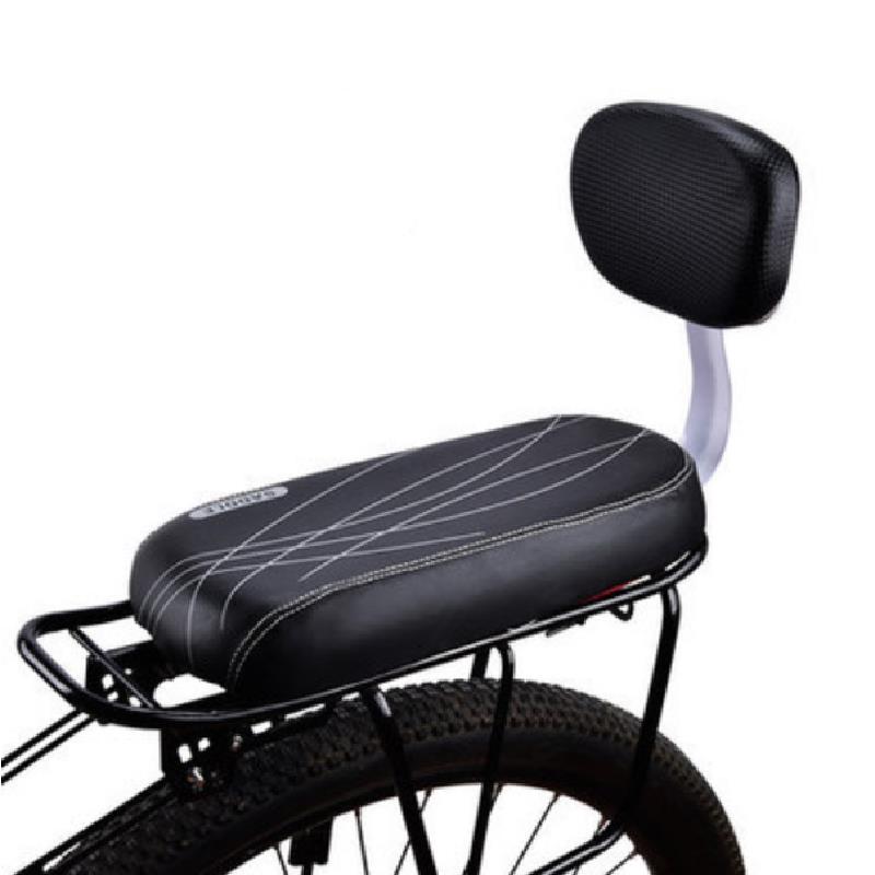 New Bicycle Rear Seat Saddle Soft Bicycle Child Seat With Back Rest With Handle Armrest Footrest Pedals Cycle Accessories Parts
