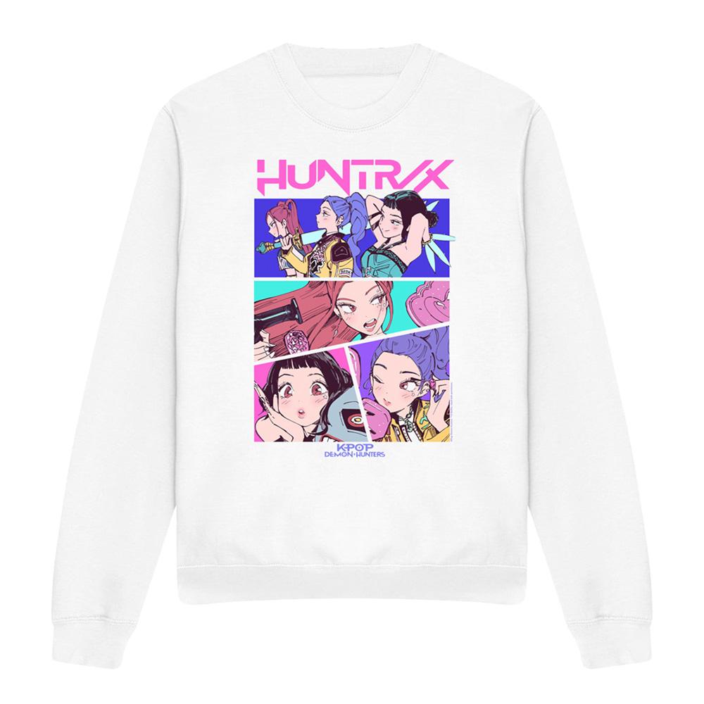 K-Pop Dämonenjäger Unisex Erwachsene Huntrix Neon Comic Anime Sweatshirt