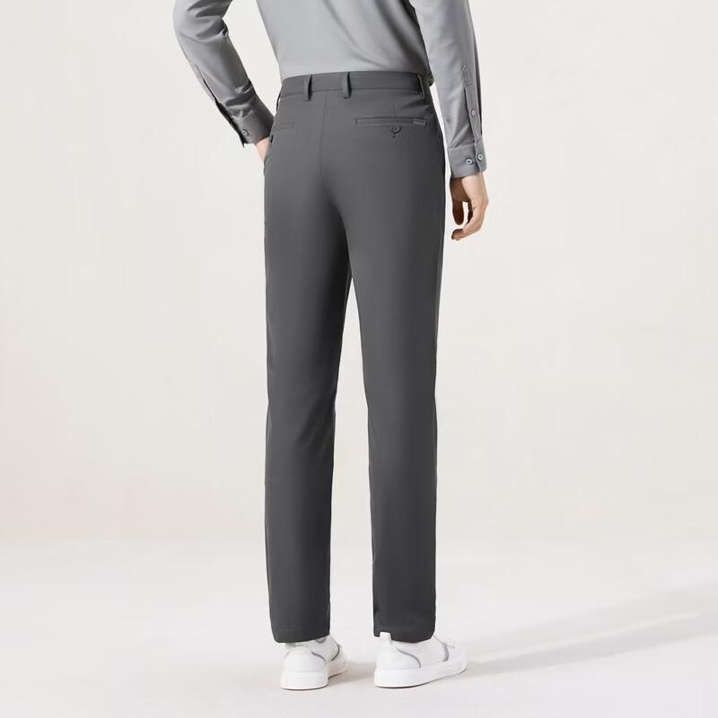 Seven Men's Wrinkle-Resistant Straight-Leg Casual Trousers