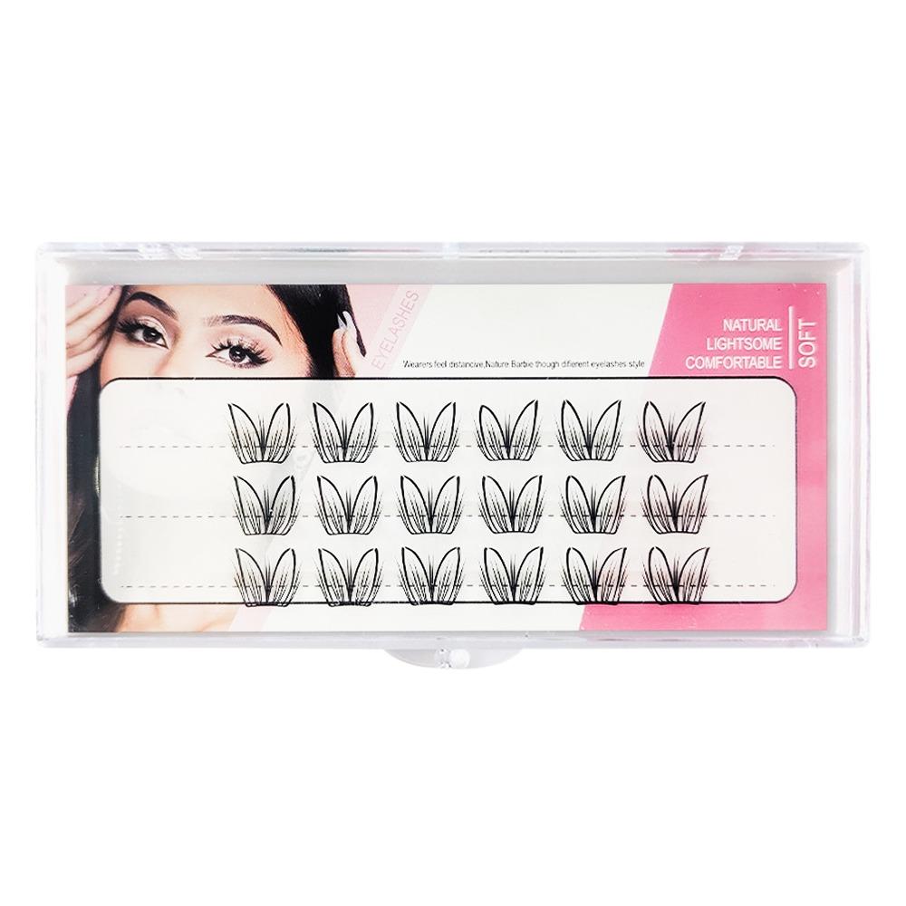 Einzel-Cluster Falsche Wimpern Set Weiche Flauschige DIY Grafting Wimpern DIY Wimpernverlängerung