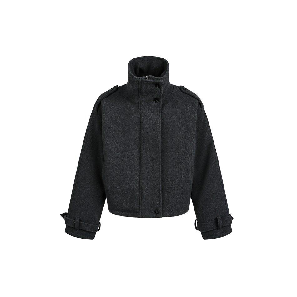 Winter Design Retro Wool Cotton Jacket - Unisex Stand Collar by STAFFPICK Small