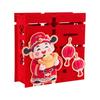3D Goat Year Desktop Ornament Red Blessing 2027 New Year Lucky Decoration flocked cloth Traditional Fu Character Ornament