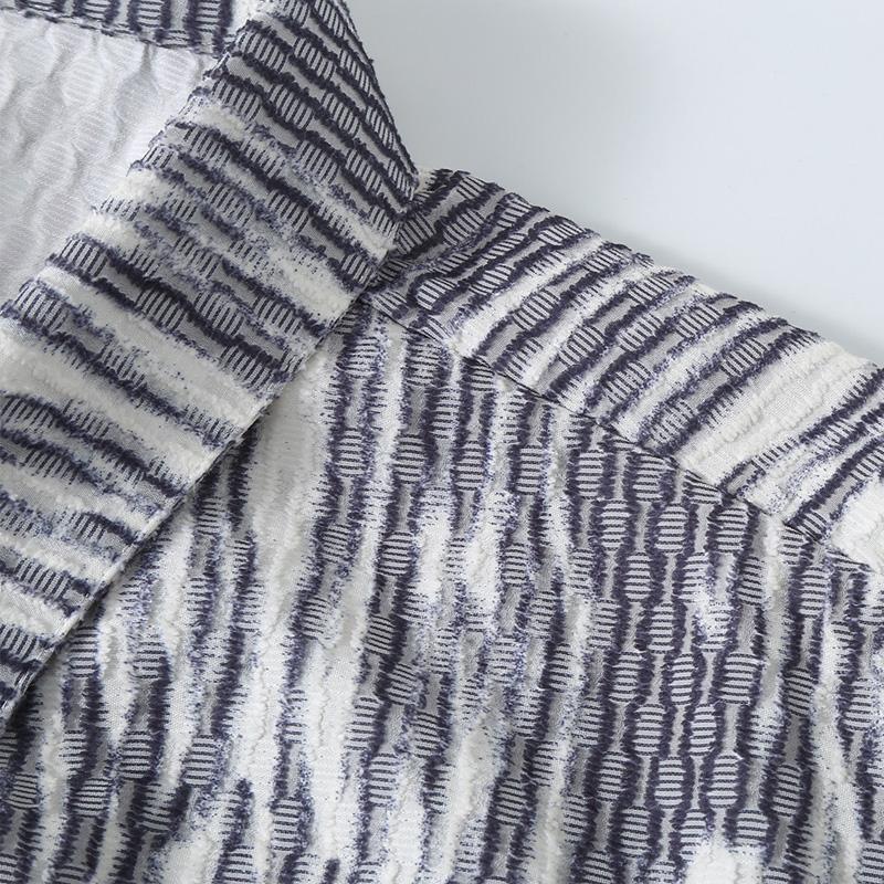 Ανδρικά κοντομάνικα πουκάμισα Summer Fashion Plus Size 4XL-11XL Oversized ριγέ Ανδρικό πουκάμισο