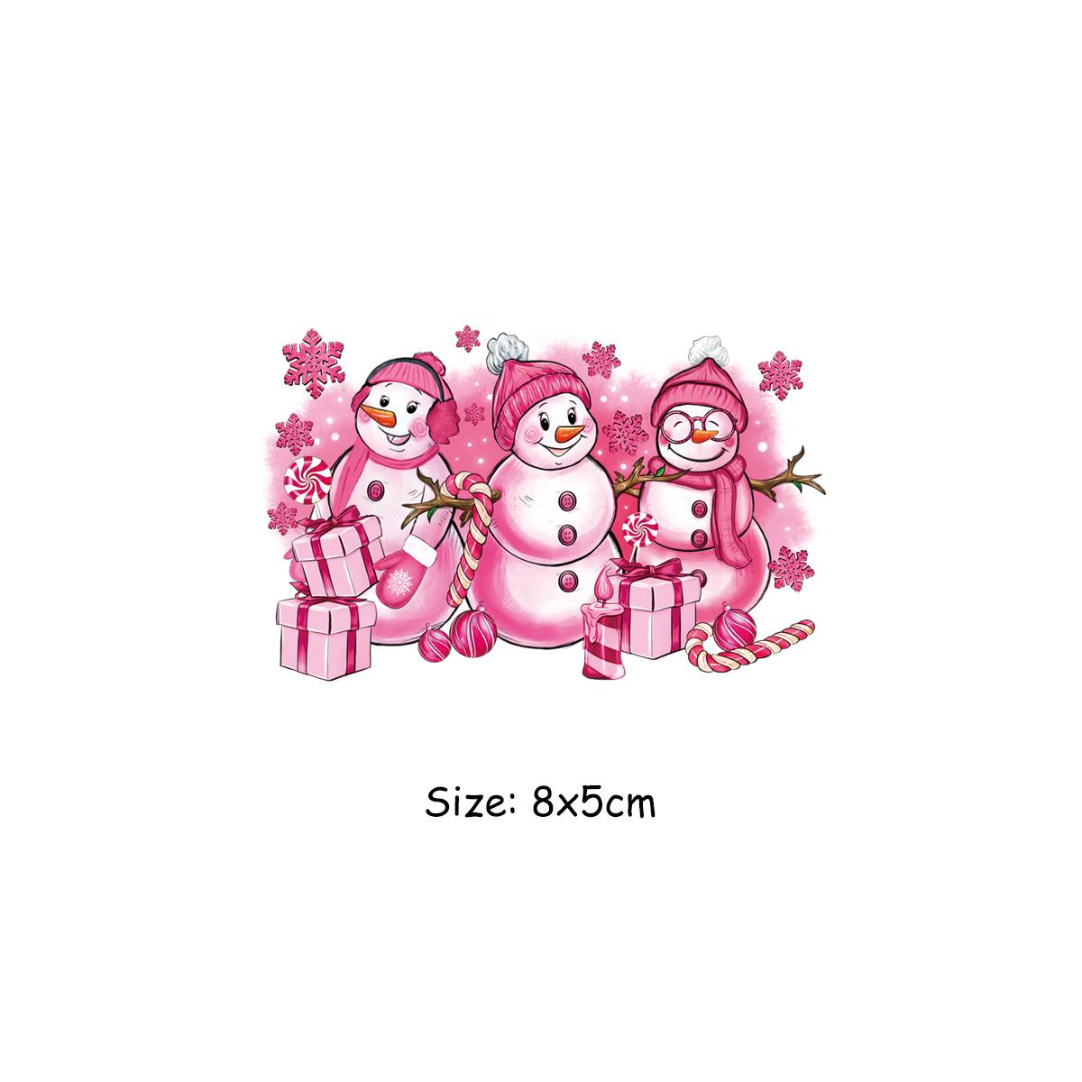 

Снеговик, праздничные термонаклейки для одежды, термоклейкая наклейка «сделай сам», одежда, аппликация, художественные ремесла, гладильная нашивка