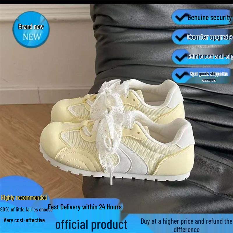 

Женские повседневные парусиновые туфли: 2025 Новые весенне-осенние дышащие кроссовки для тренировок с тонкой подошвой и плоской подошвой в немецком стиле 38